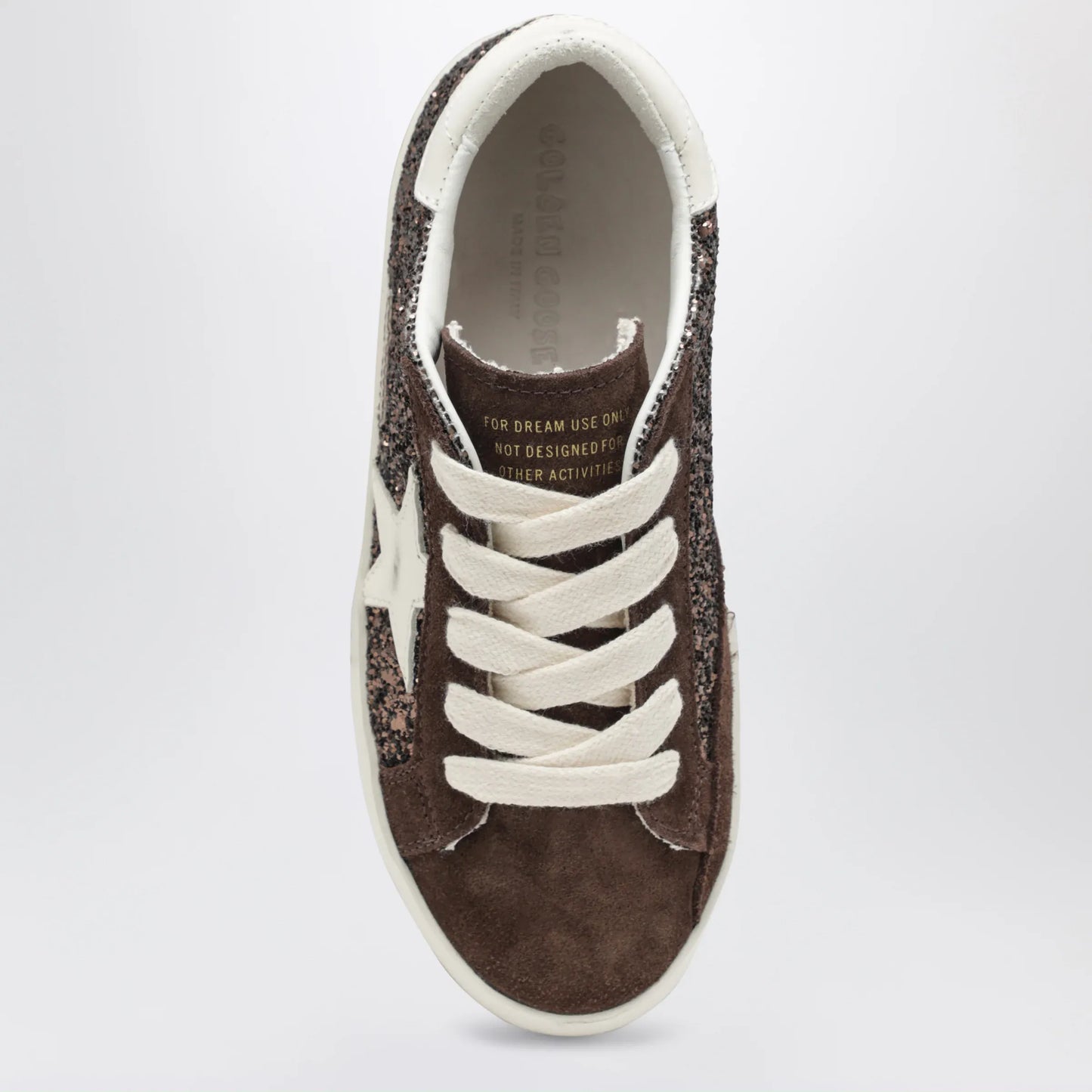 Golden Goose - Super-Star sneakers in brown/cream glitter