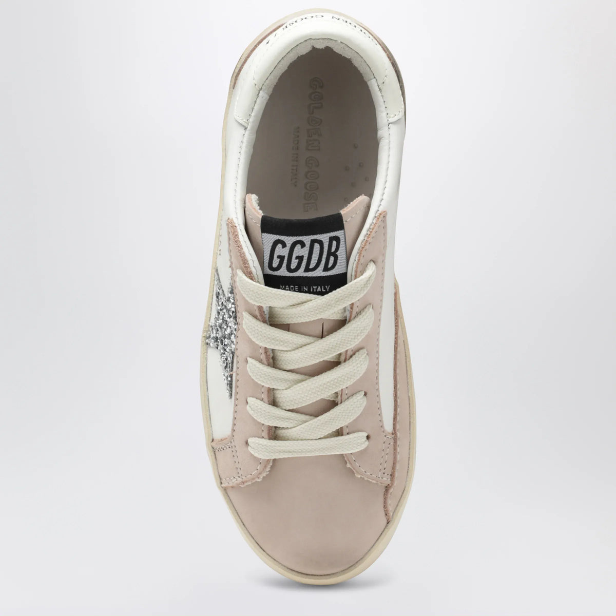 Golden Goose - Super-Star sneakers in white/pink/silver