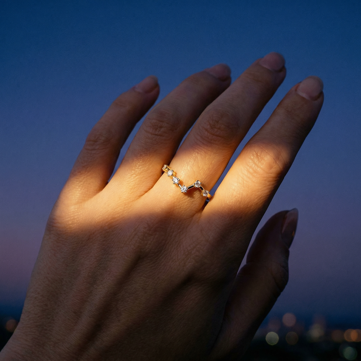 The Constellation Ring | Pisces | Natural Diamond