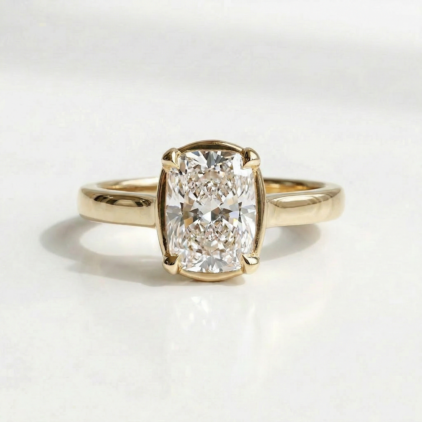 The Clutch Engagement Ring | Elongated Cushion