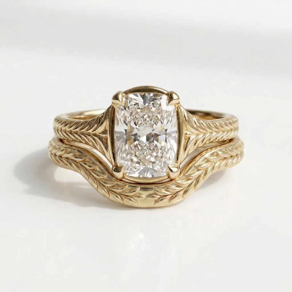 The Gilda Engagement Ring | 2 CTW | Elongated Cushion | IGI Certified