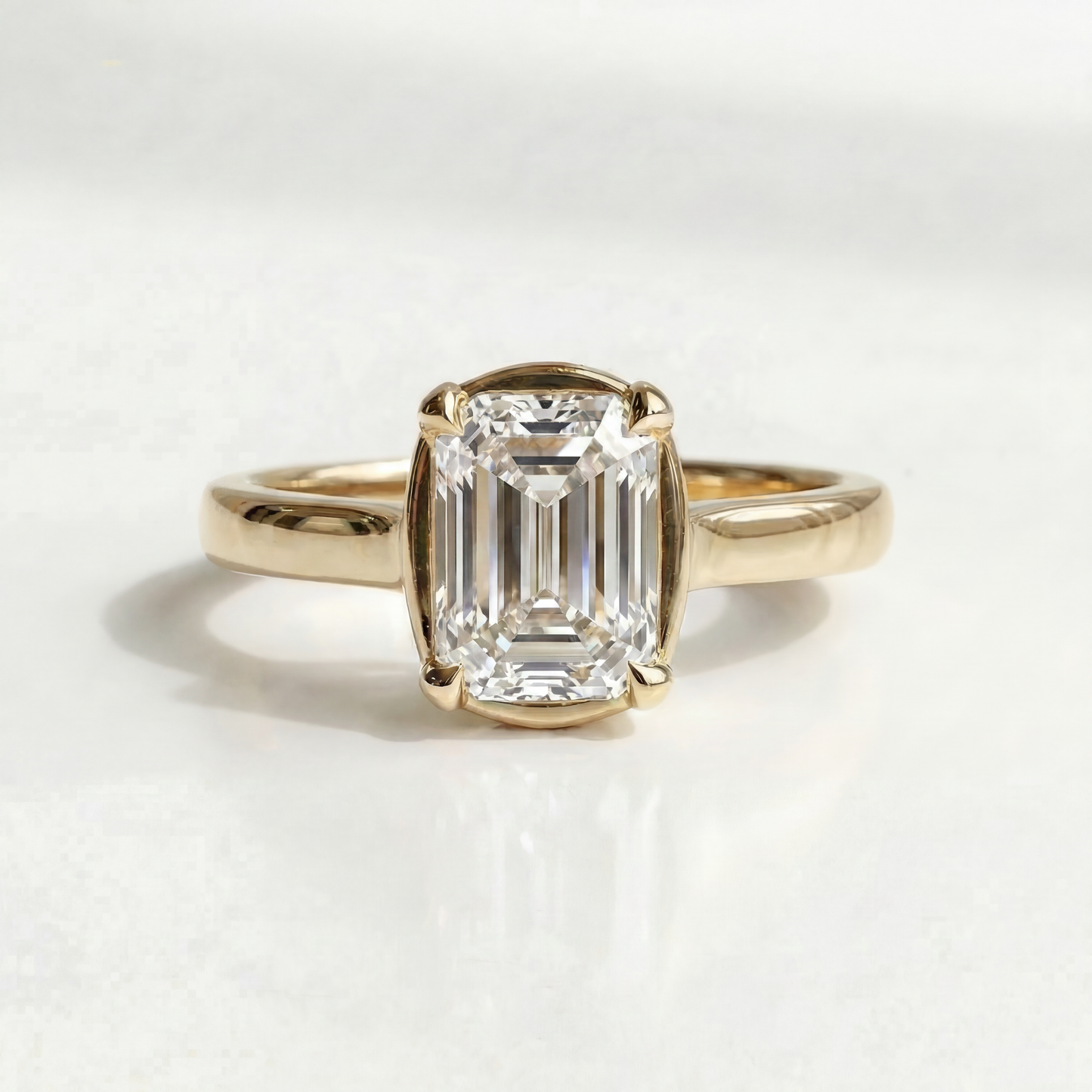 The Clutch Engagement Ring | Emerald Cut