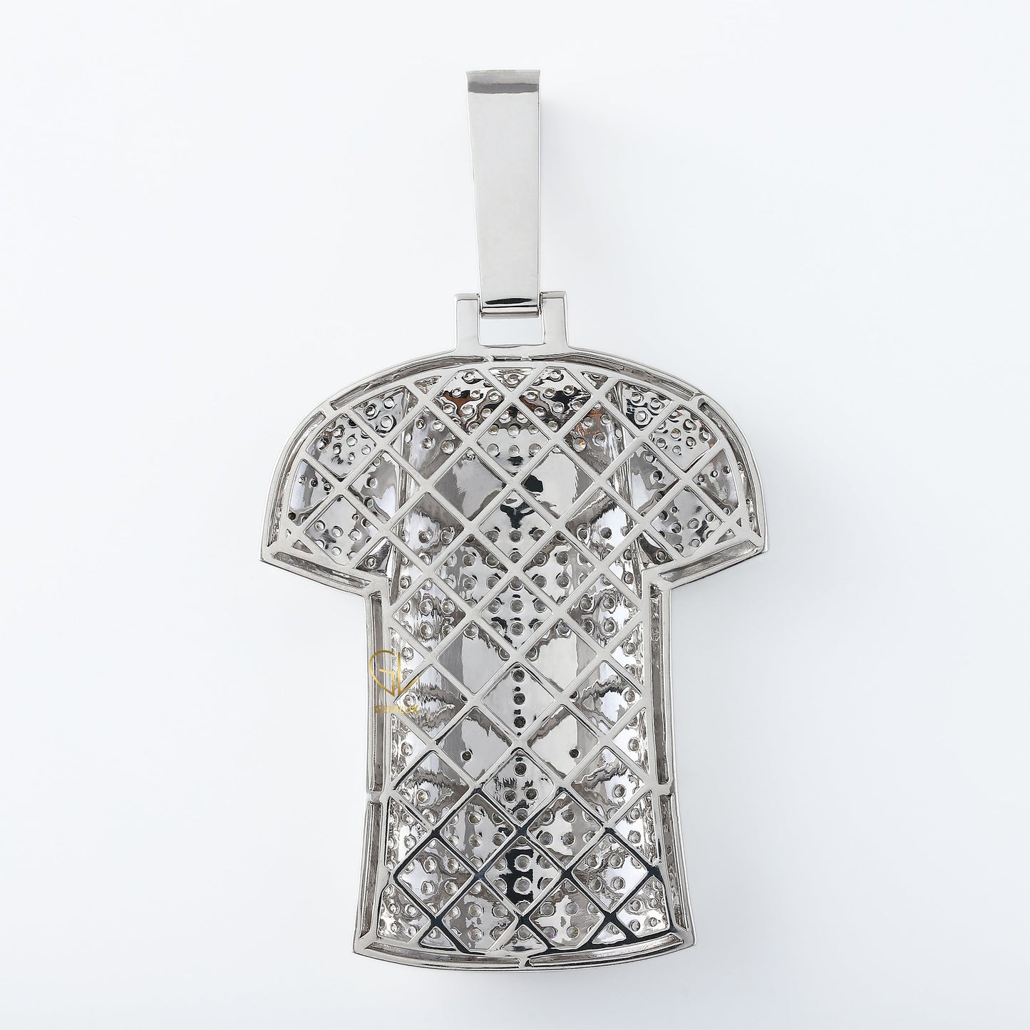 Gridiron Football Jersey Moissanite Diamond Pendent