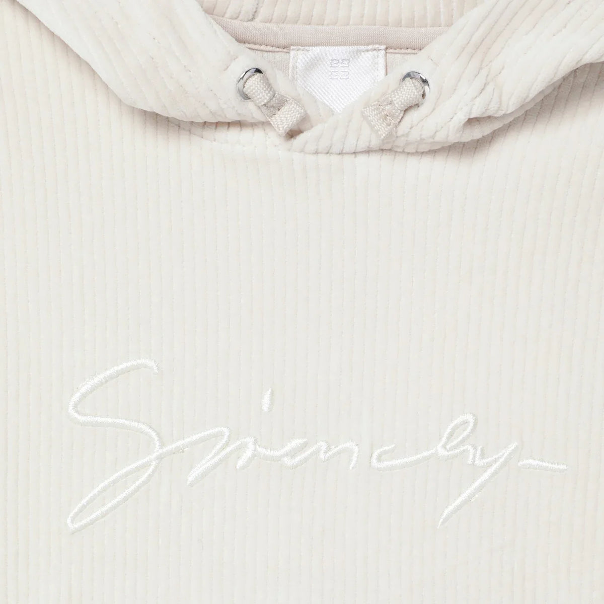 Givenchy - Cream ribbed hoodie