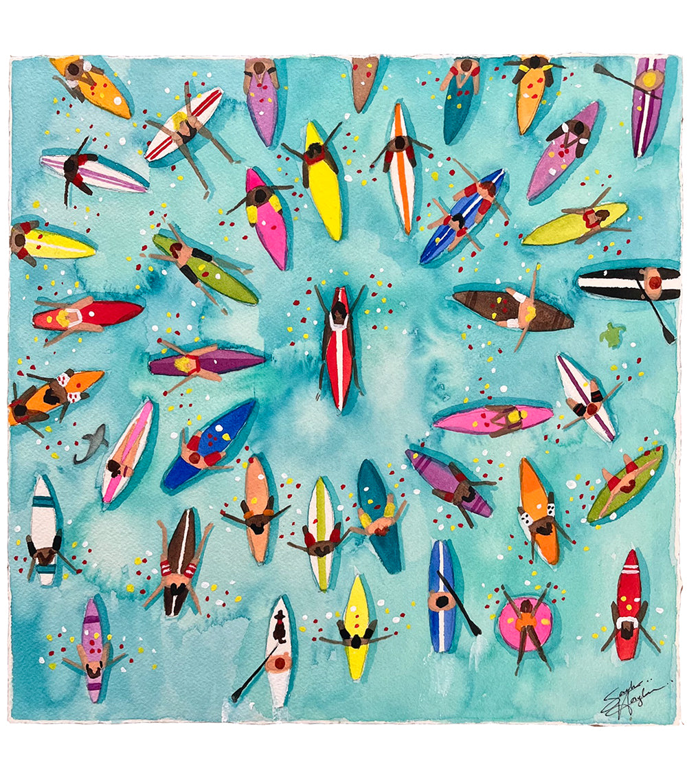 Paddle Out for Lahaina #126 by Sarah Houglum