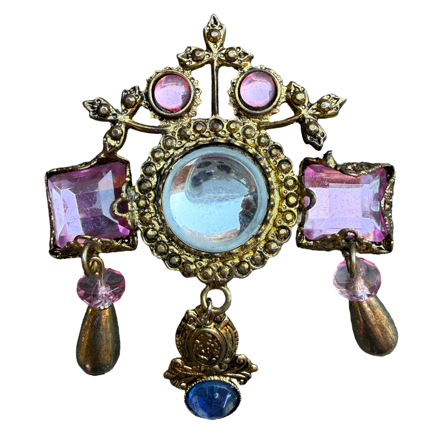 Vintage Victorian Revival Heraldic Brooch