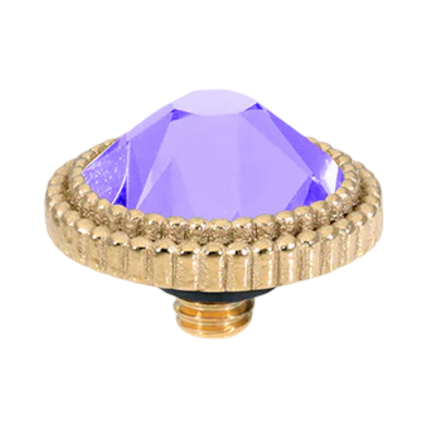 QUDO Flat Fabero Top Rose Gold | Purple Crystal Collection