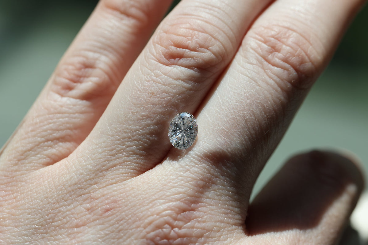 1.49ct oval lab diamond D VS1, Divine Portal Cut