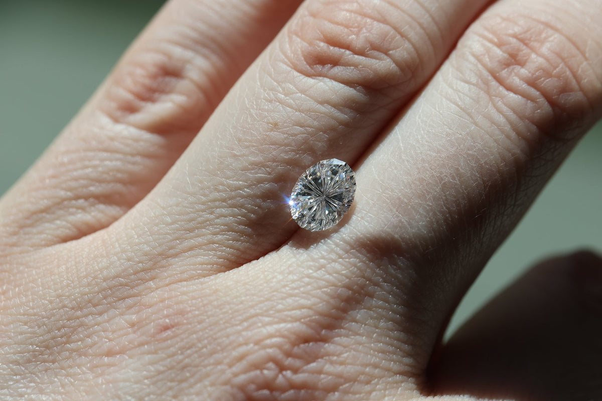 1.99ct oval lab diamond E VS2, Divine Portal Cut