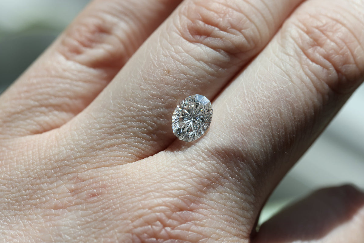 2.02ct oval lab diamond E VS1, Divine Portal Cut