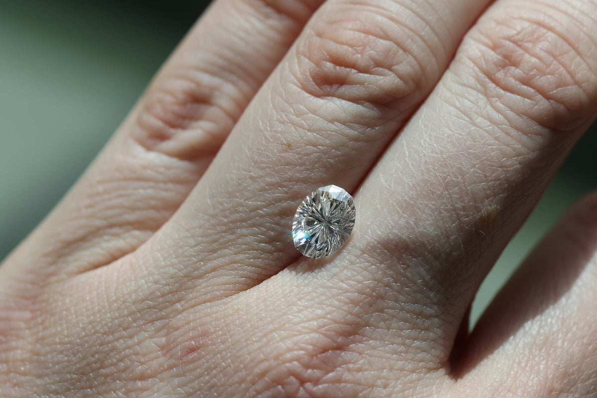 2.06ct oval lab diamond F VS2, Divine Portal Cut