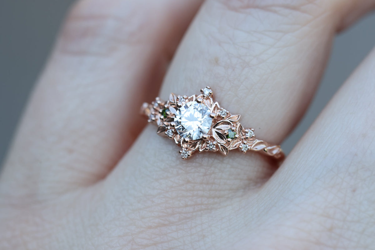 Briar Rose Ethereal with 5mm round center stone