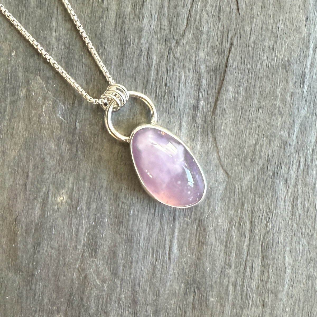 Holley Blue Plume Agate Pendant Necklace | PNW Gemstone Jewelry