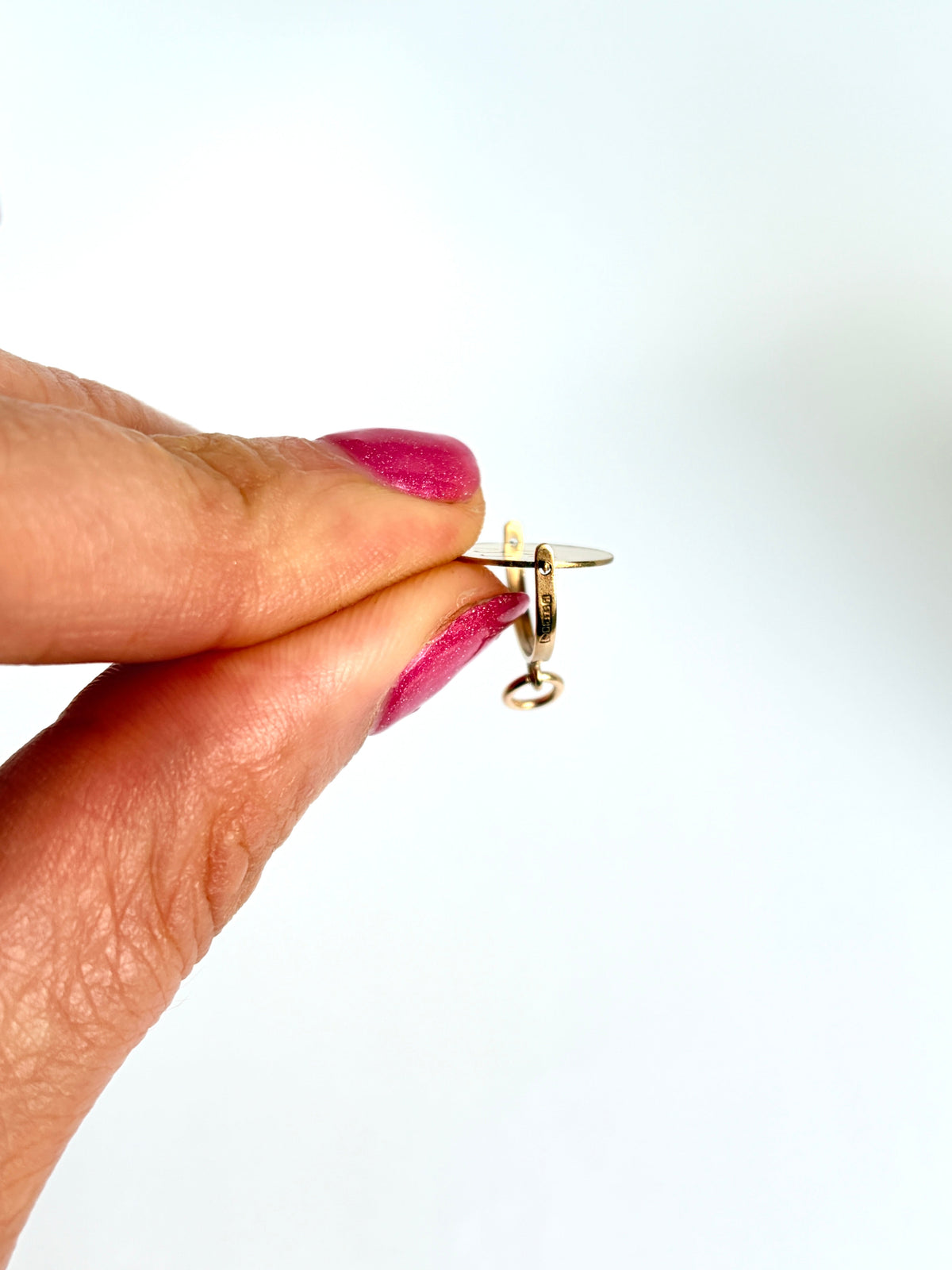 9ct Gold, 'I Love You' Spinner Pendant