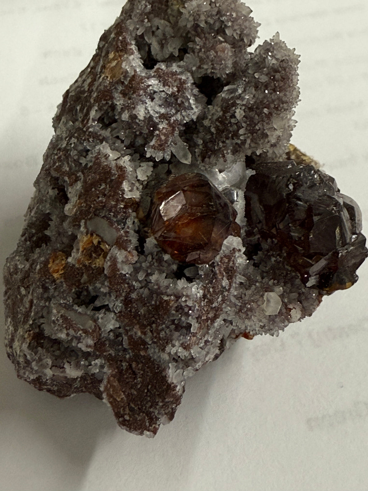 Sphalerite and Quartz