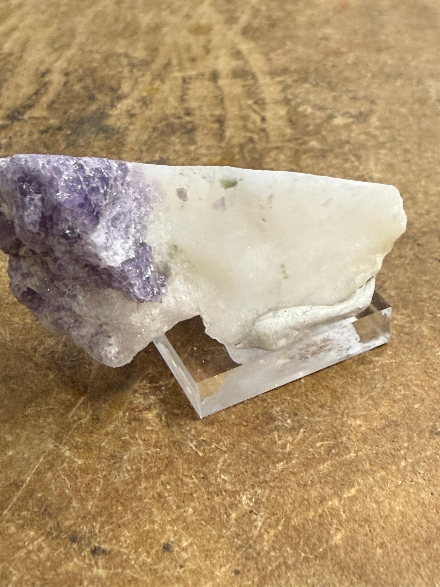 Purple Scapolite (Marialite)W/ Dioptase (14)