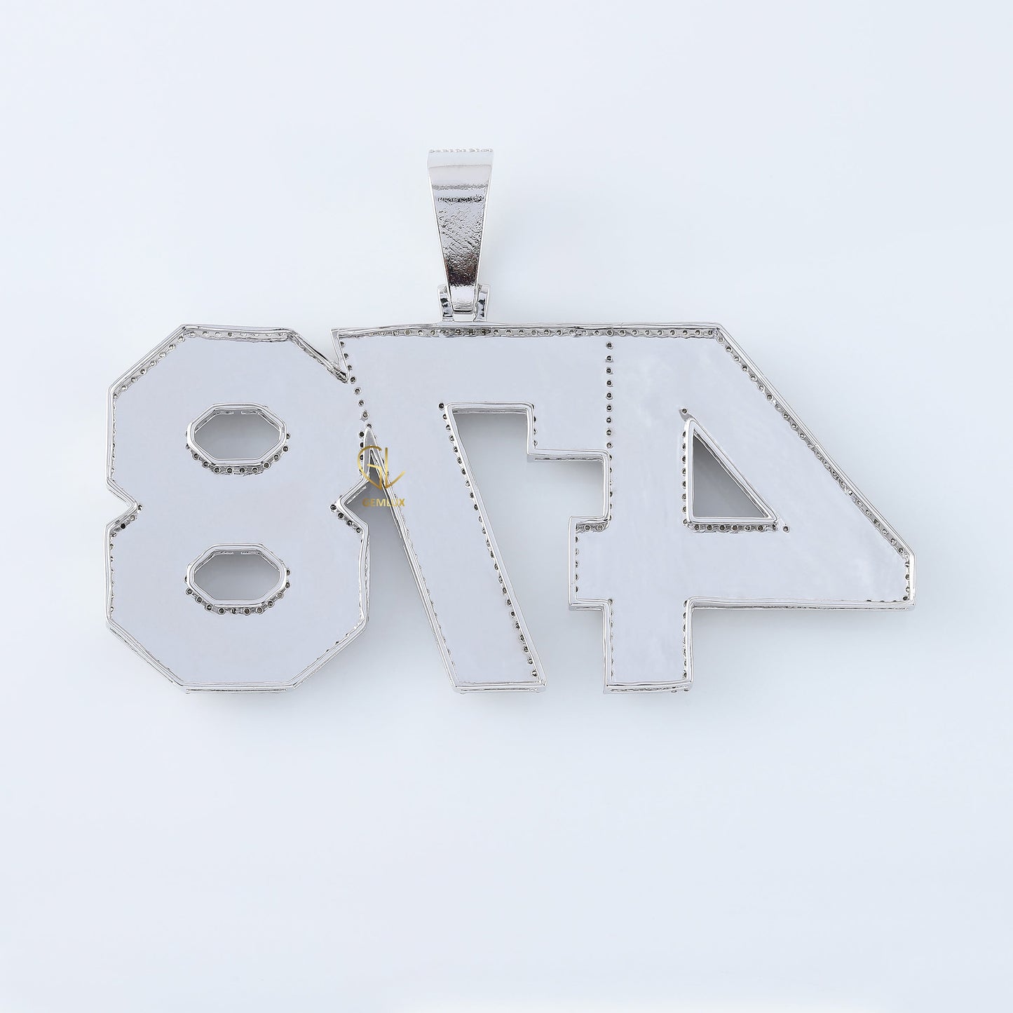 Iced Out Pass Diamond Tester Lab Grown Custom Number Hip Hop Pendant