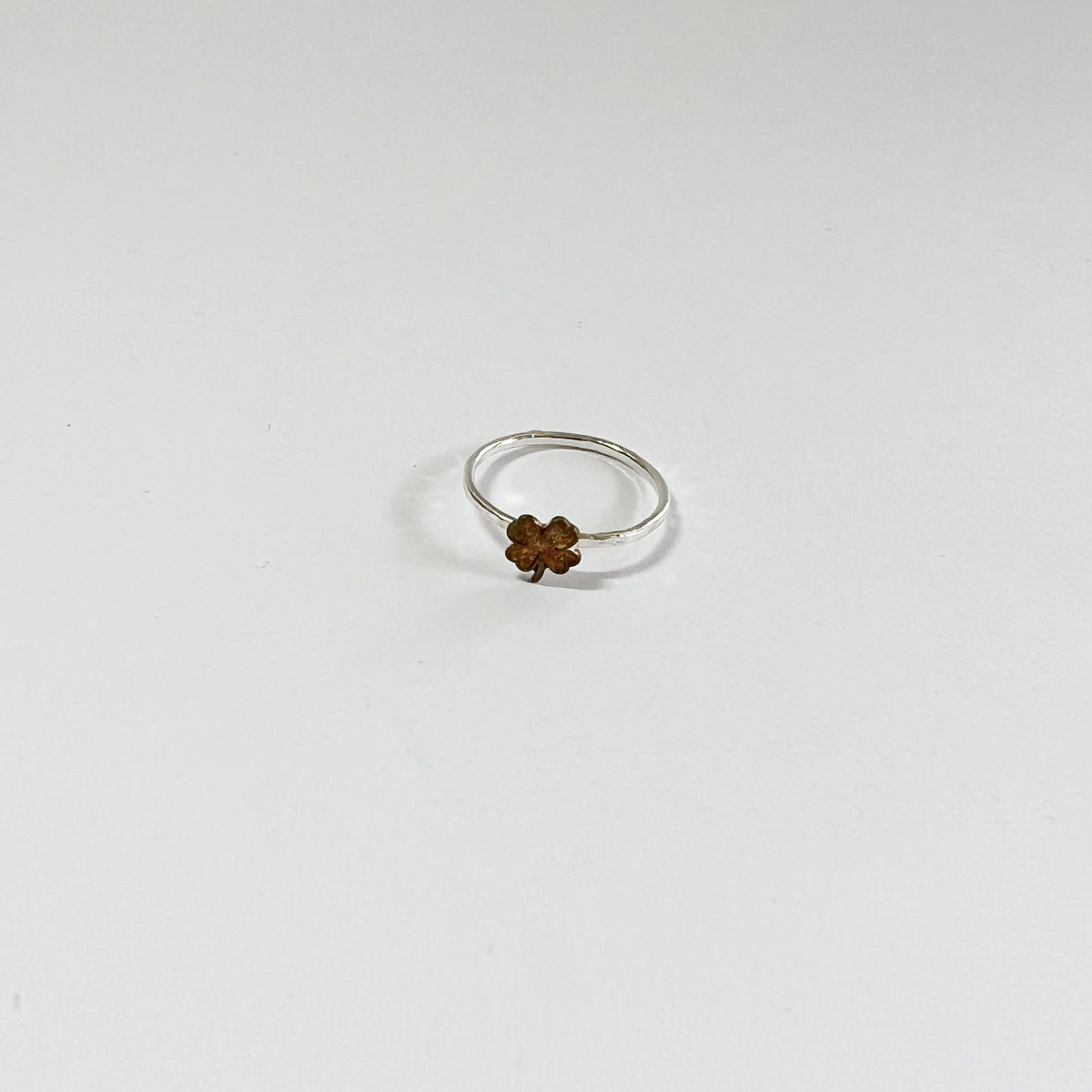 Shamrock Clover Stacking Ring