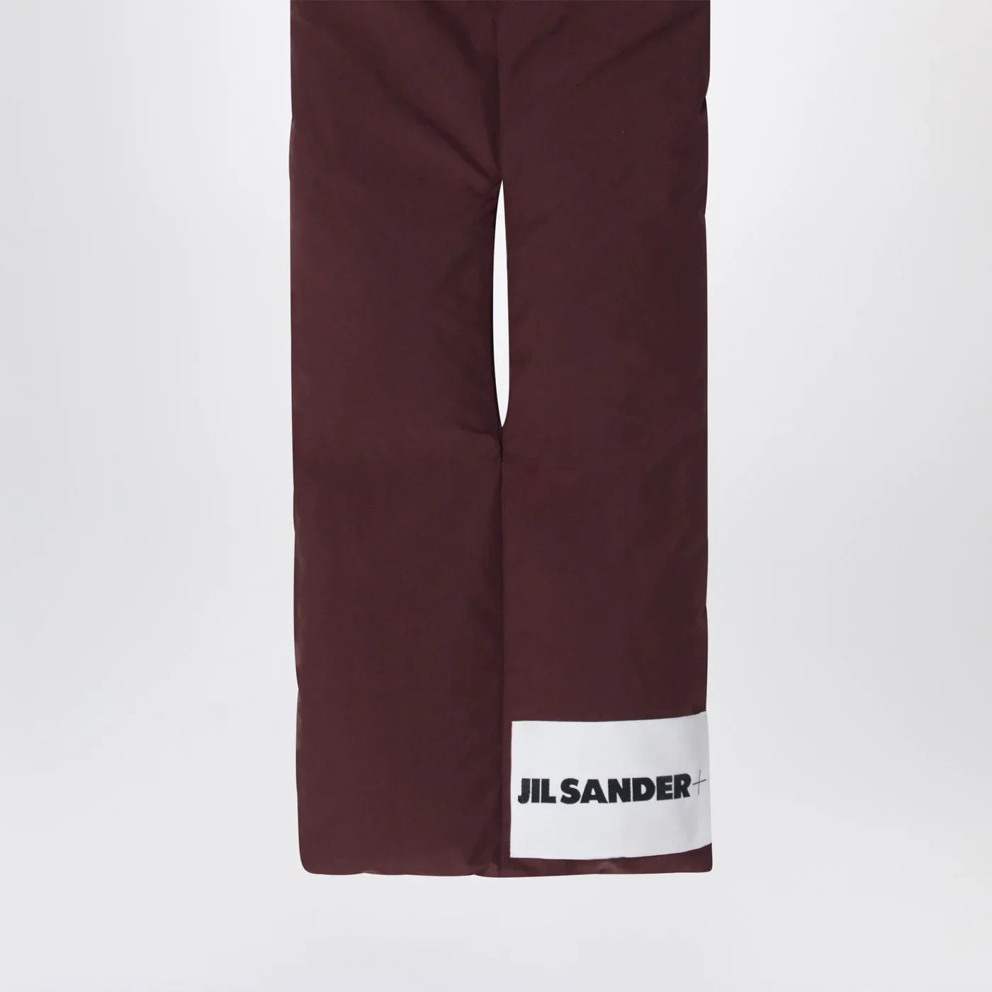 Jil Sander - Plum padded scarf with logo
