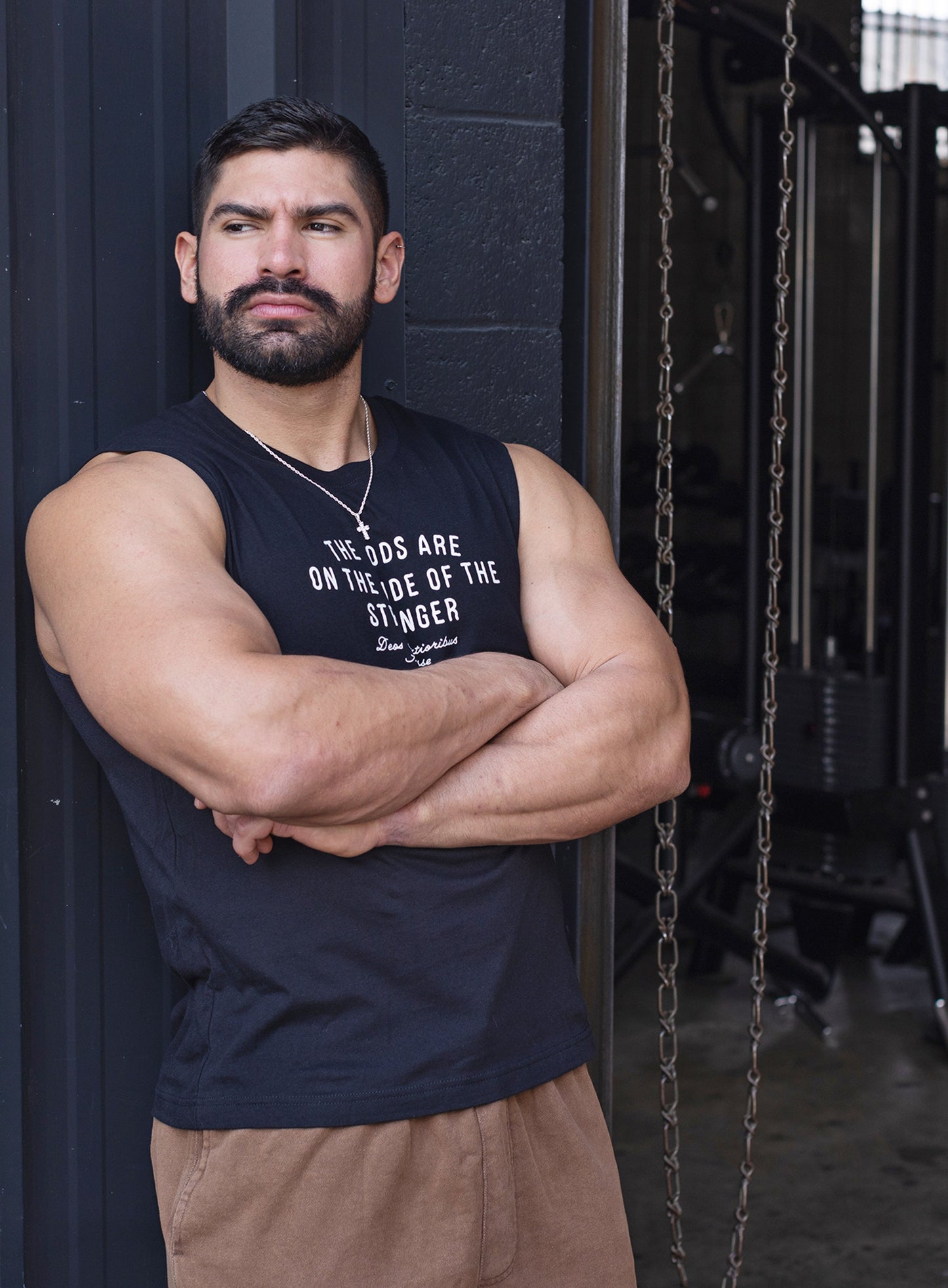 The Gods are on the Side of the Stronger Black Muscle Tank