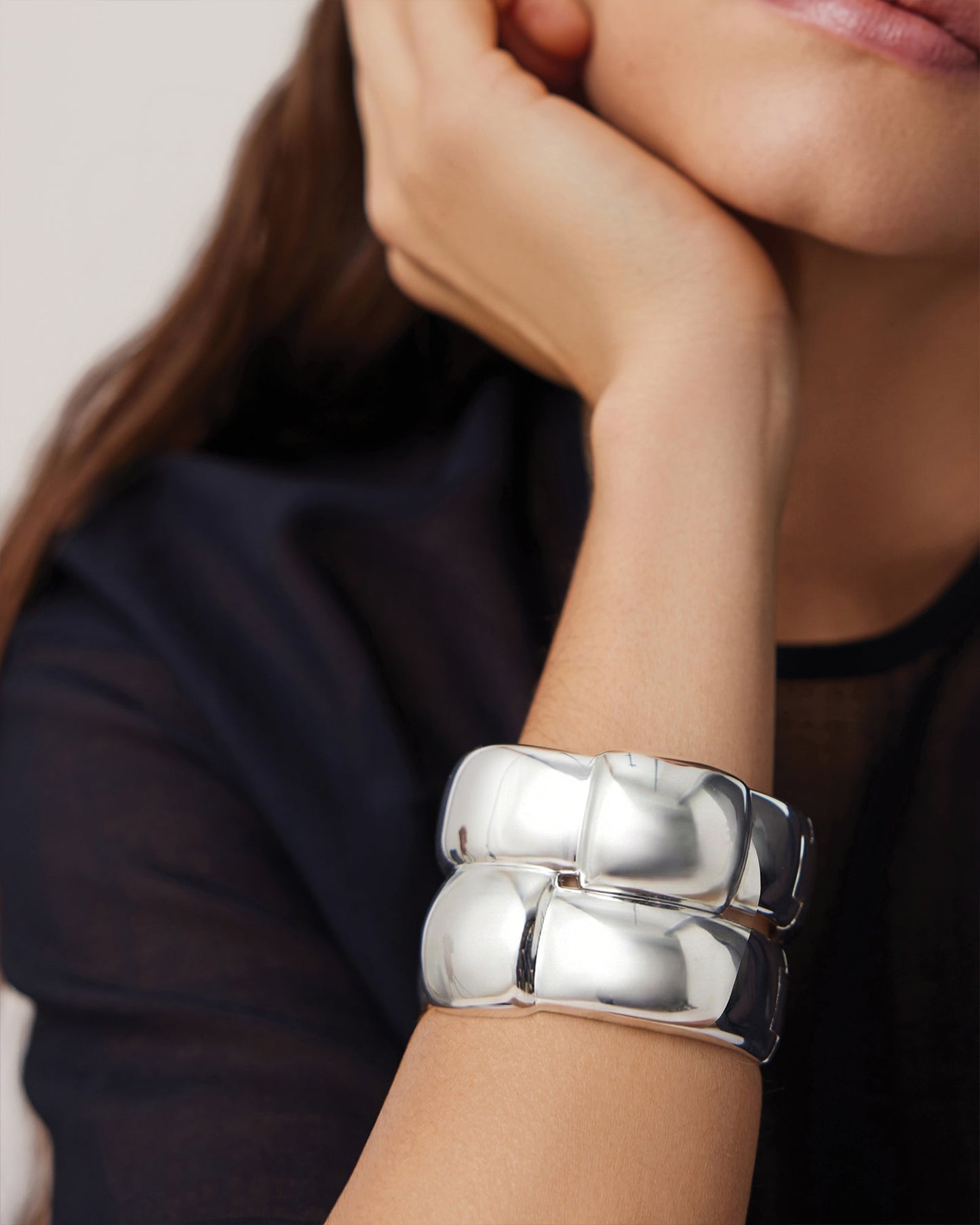 Mega Woven Square Bangle