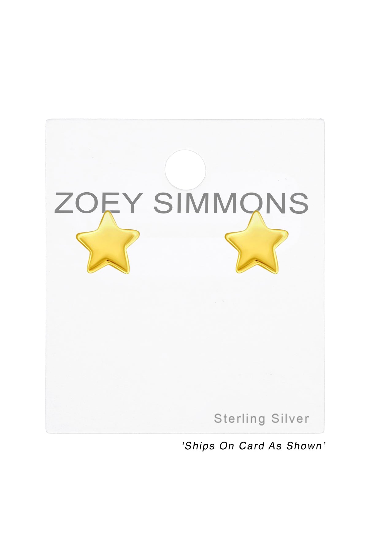 Sterling Silver Star Ear Studs - VM