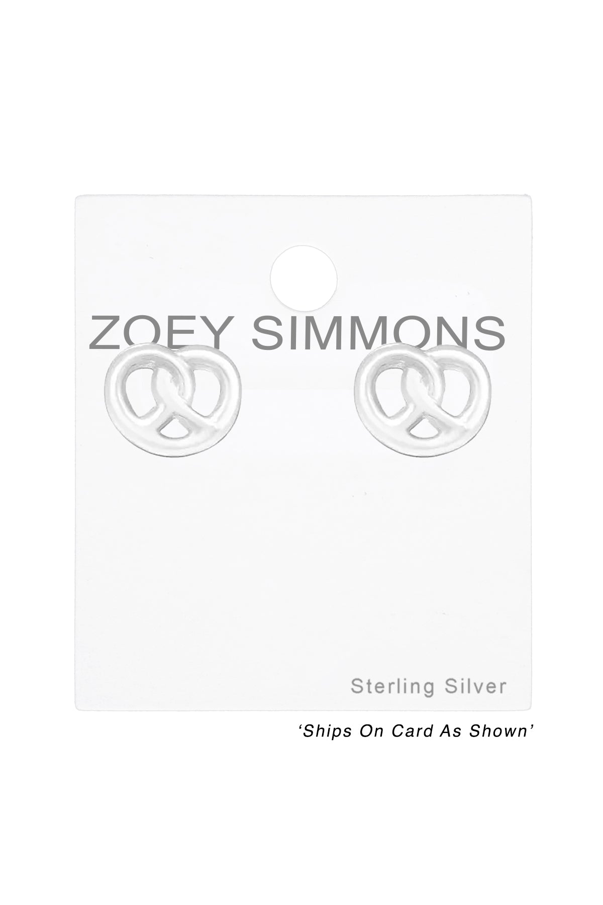 Sterling Silver Pretzel Ear Studs - SS