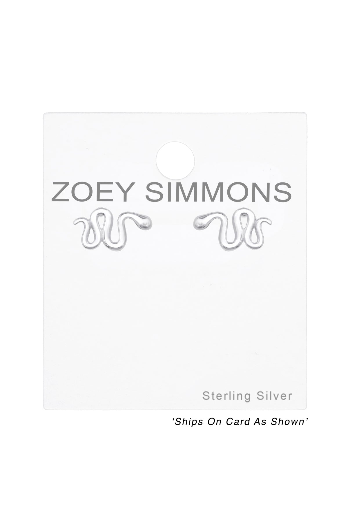 Sterling Silver Snake Ear Studs - SS