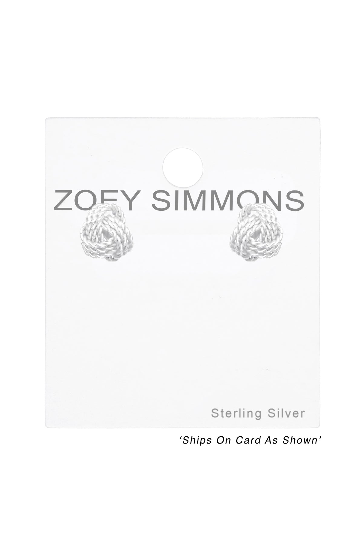 Sterling Silver Knot Ear Studs - SS
