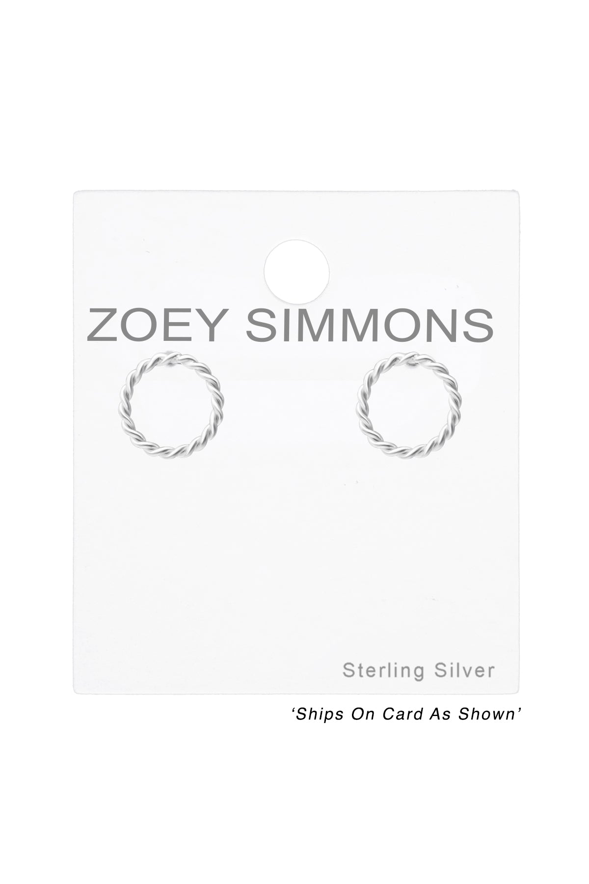 Sterling Silver Twisted Ear Studs - SS