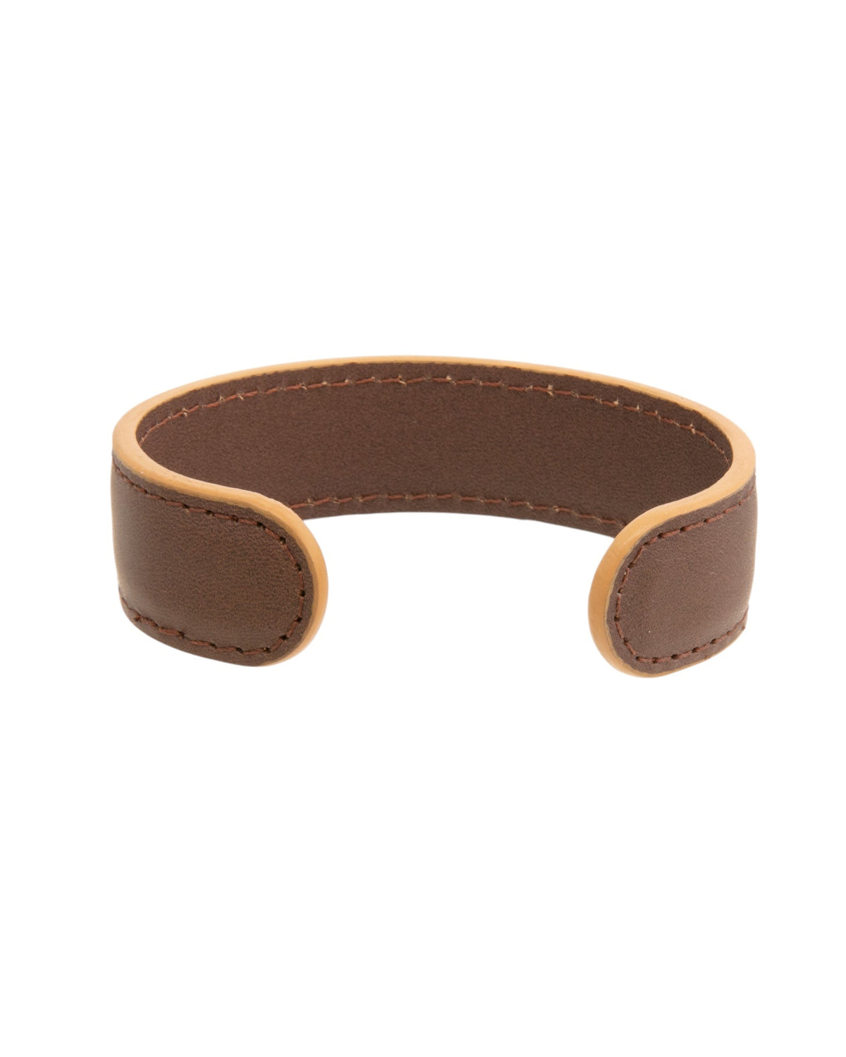 Mens Bracelet Brown Leather Cuff