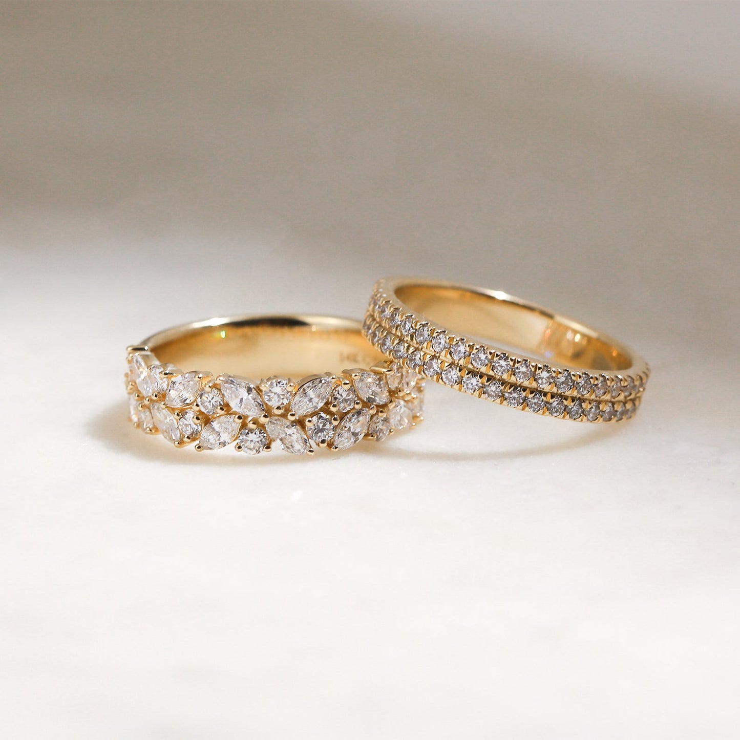 0.75 Carat Lab Grown Diamond Double Decked Barrie Ring