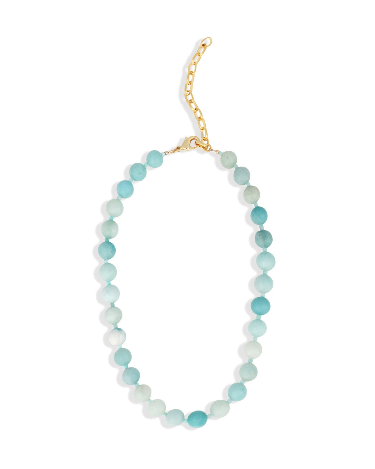 Blue Amazonite Beaded Necklace | 10mm