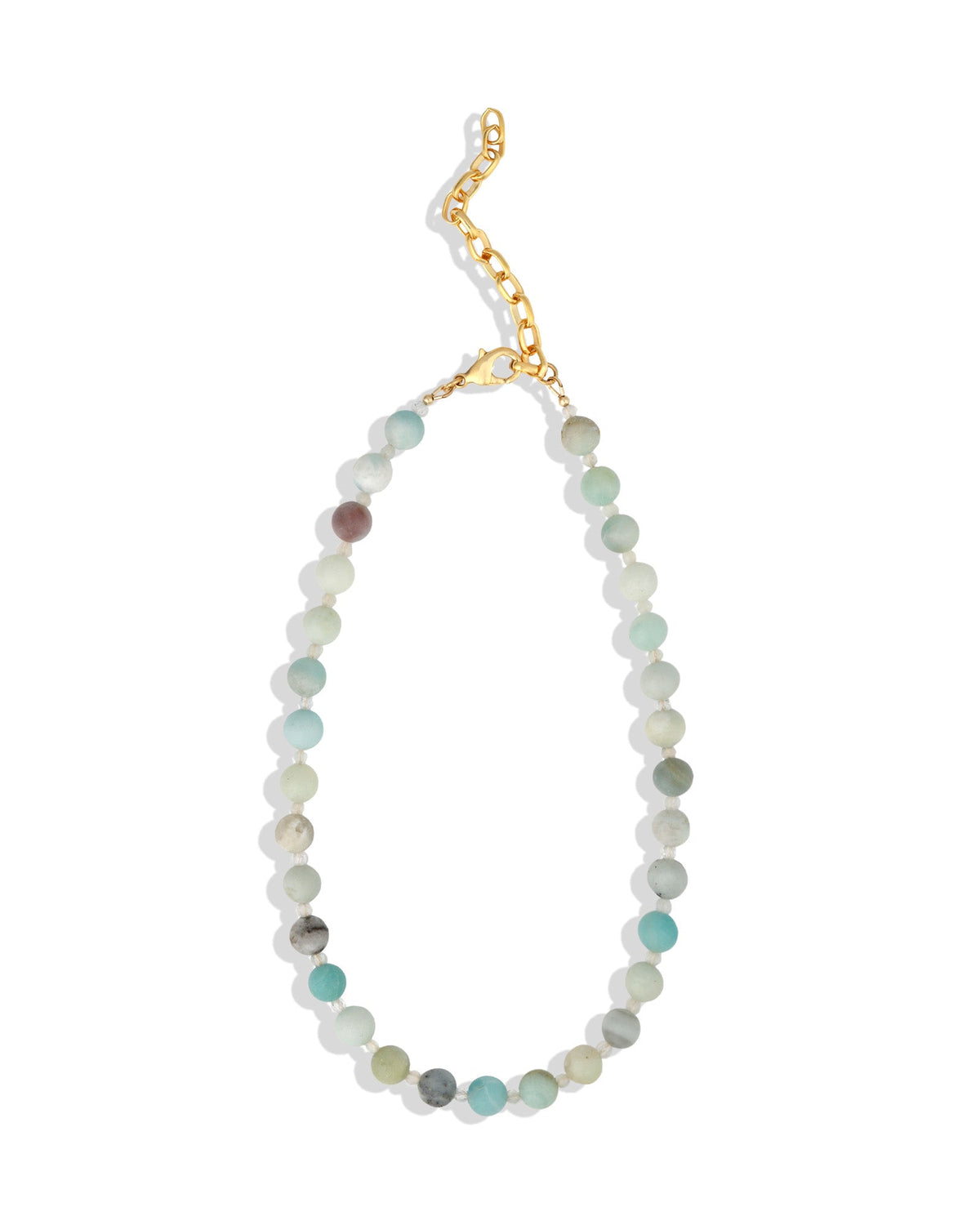 Multi Amazonite Beaded Necklace | 8mm