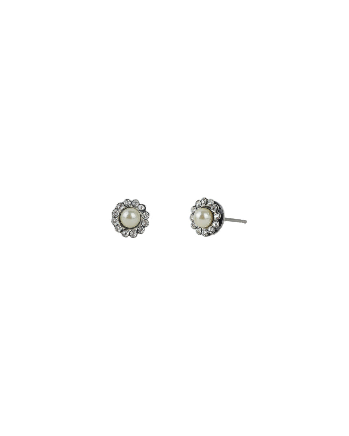 Round Halo Pavé Studs | 7mm