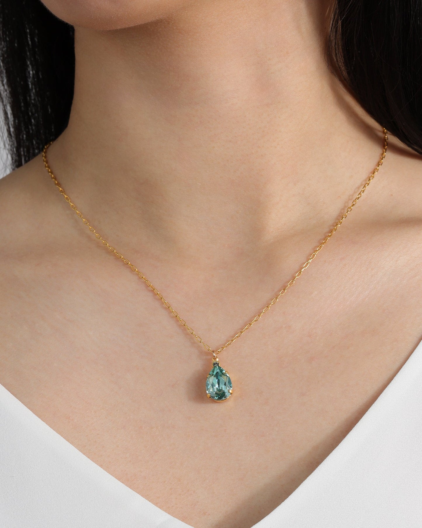 Teardrop Crystal Necklace