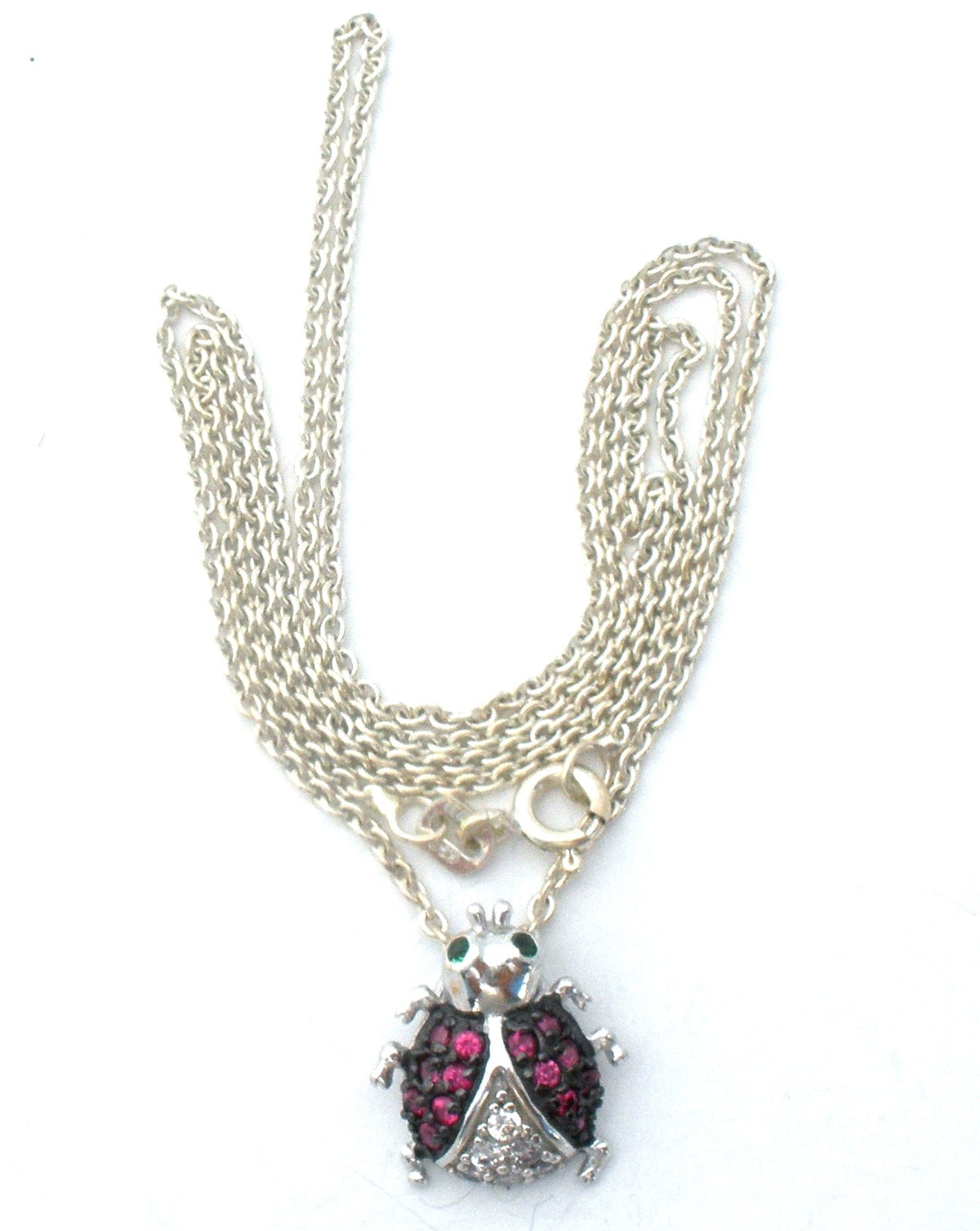 Ladybug Pendant Pendant Sterling Silver 18"