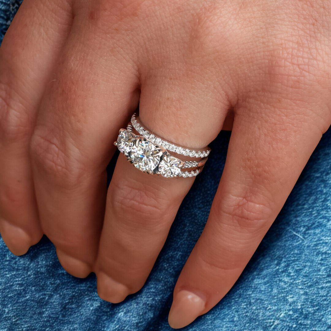 Moissanite Stacker Set for the Lux Seguin