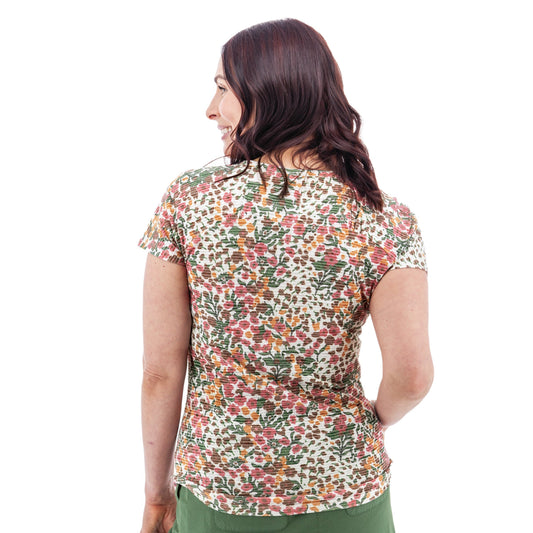 Charlie Floral Burnout Tee - M14591YR