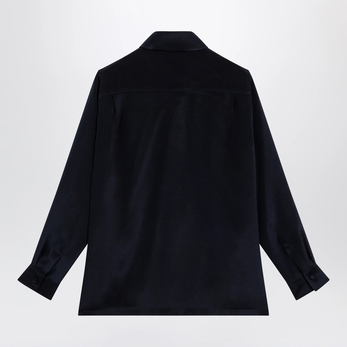 Max Mara - Navy blue silk shirt