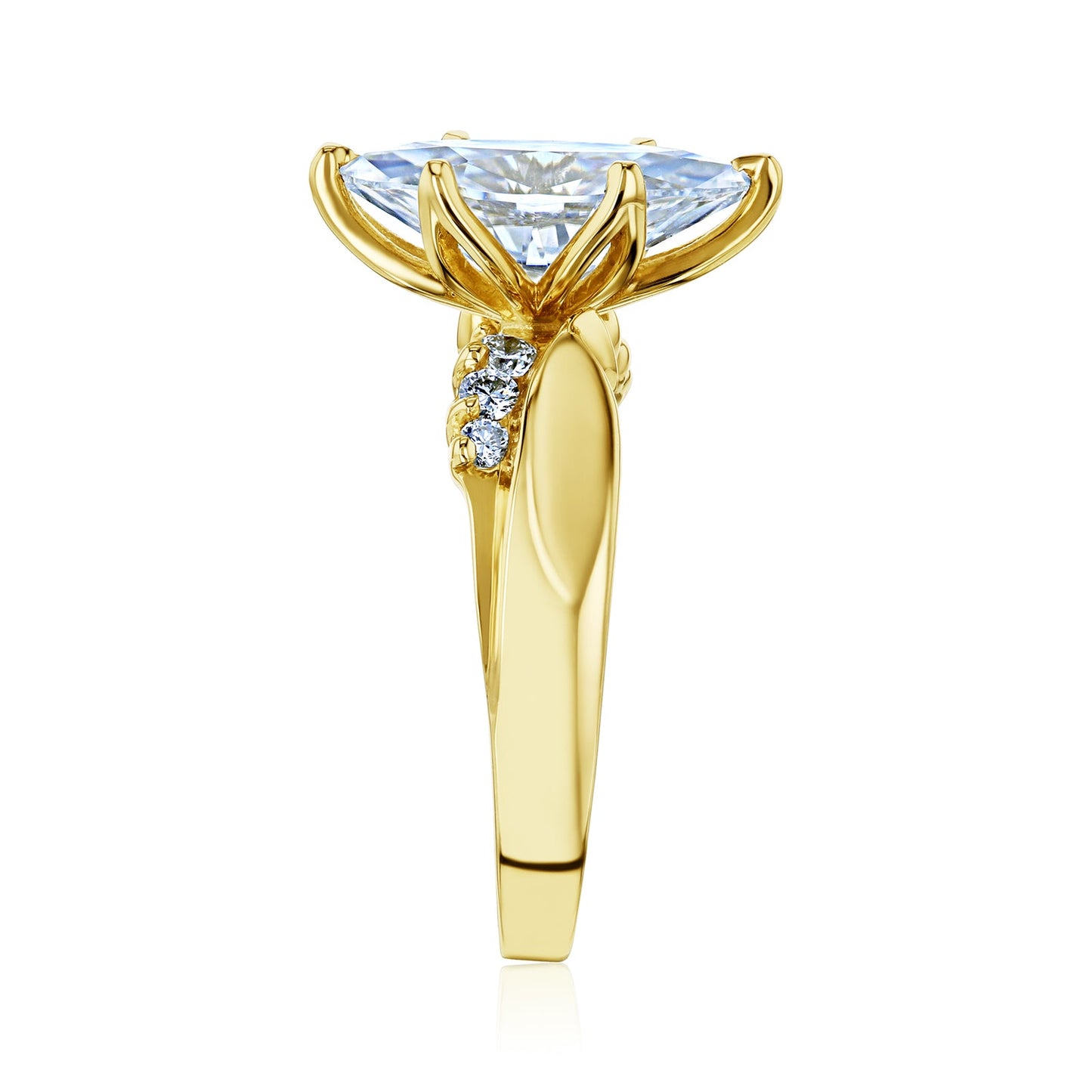 1.9 Carat 6-Prong Tulip Crane Ring