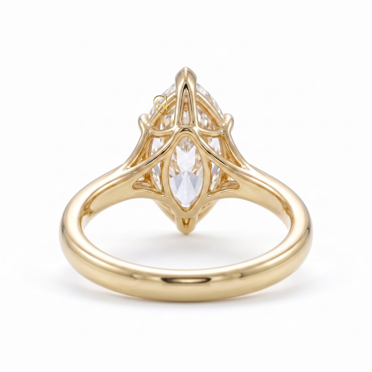Marquise Cut Lab Grown Diamond Split Shank Solitaire Engagement Ring