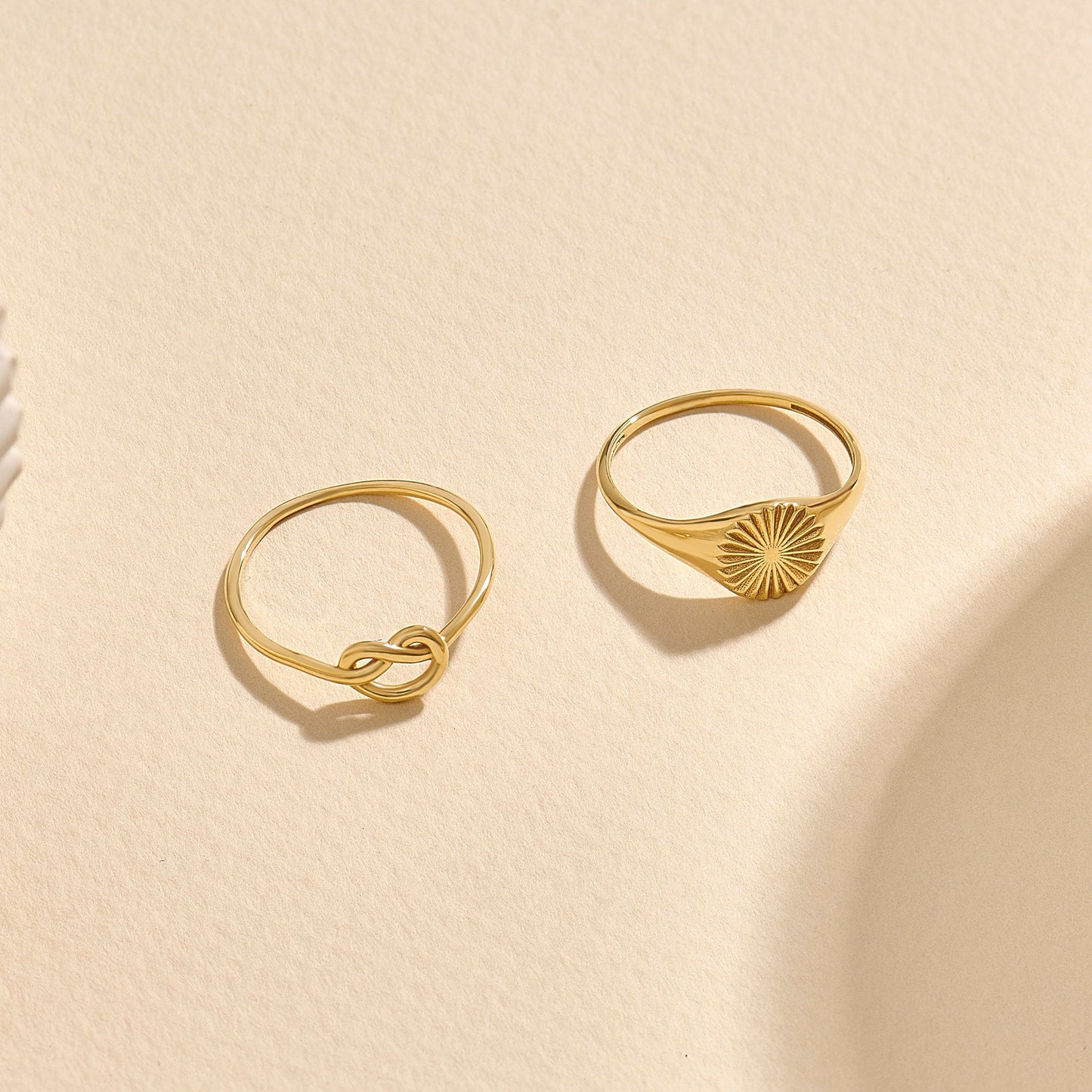 Thin Love Knot Ring 14K Gold – Women’s Eternity Friendship Promise Ring