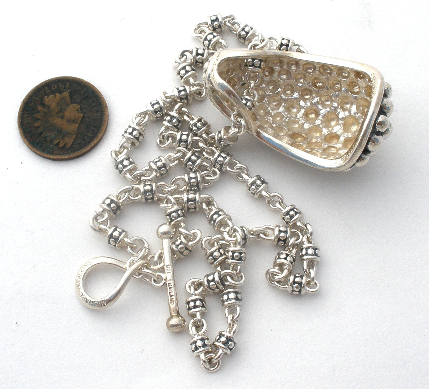 Michael Dawkins Pendant Necklace 18" Sterling Silver