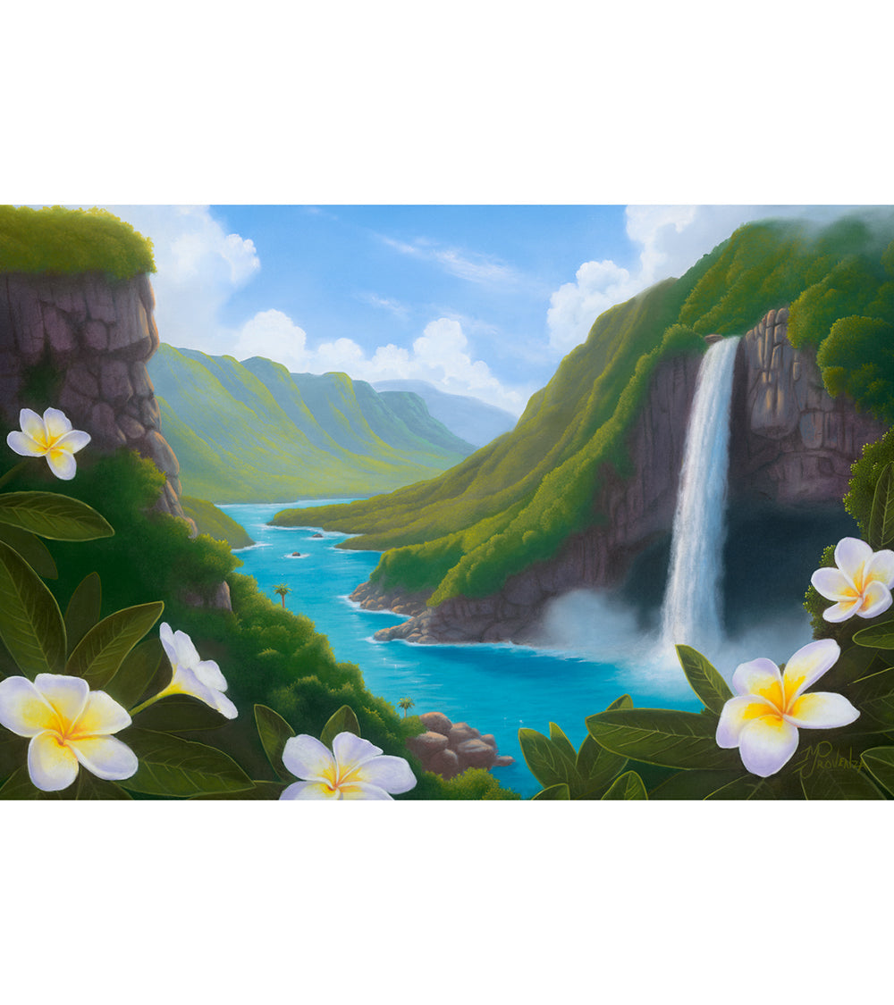 Original Painting: Plumeria Lookout by Michael Provenza