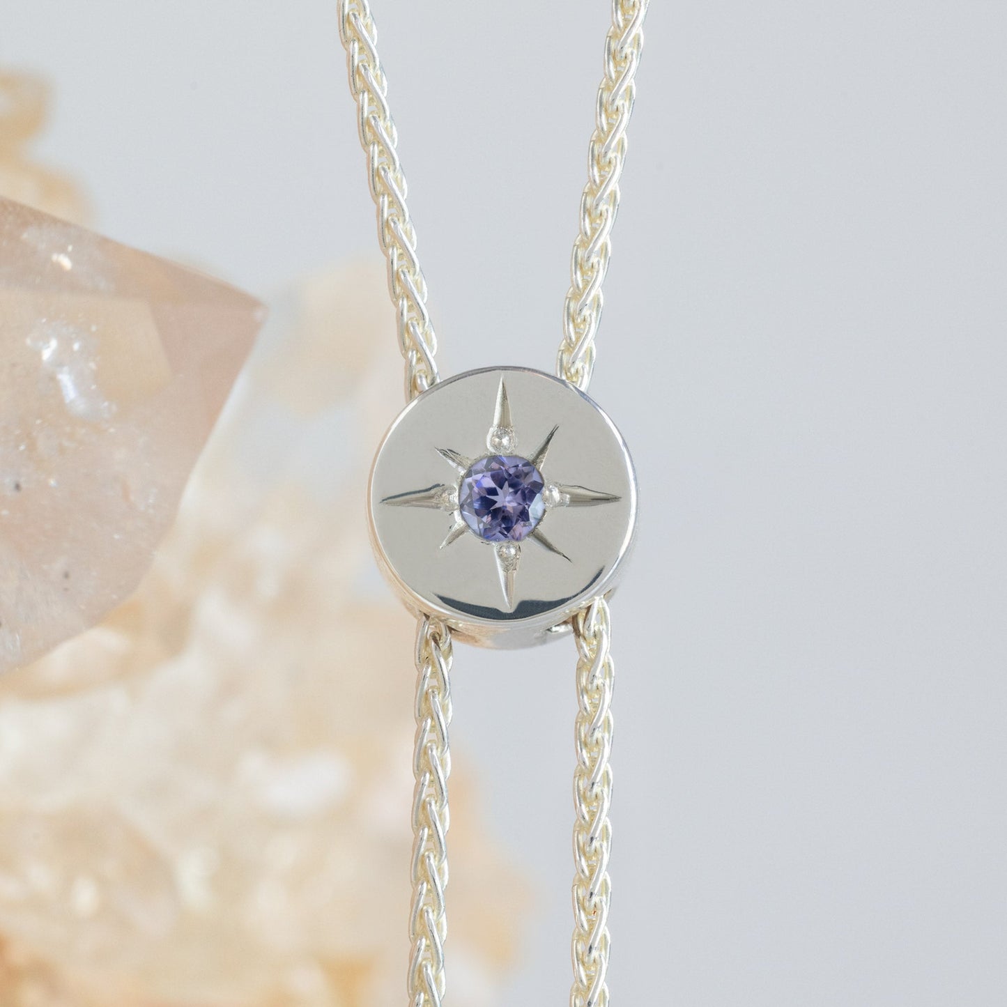 The Birthstone Bolo Lariat | Sterling Silver