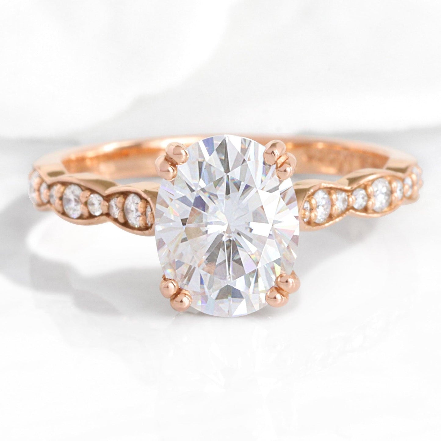 Grace’s Scallop | 2CT Oval Diamond Solitaire Engagement Ring