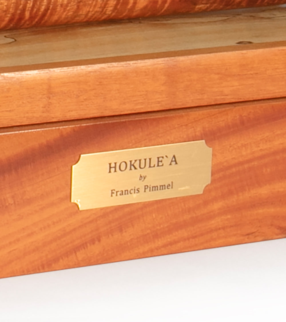 Koa 28”L Canoe “Hokulea” by Francis Pimmel