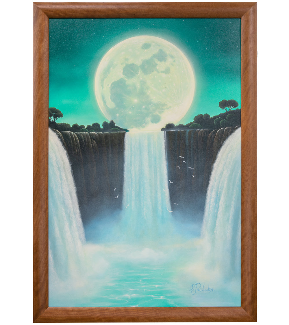 Original Painting: Full Moon Falls by Michael Provenza
