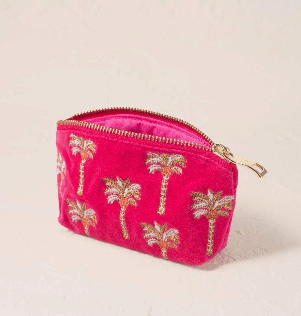 Palms Velvet Coin Purse